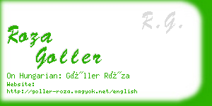 roza goller business card